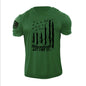 New Men's Distressed USA Flag  T-Shirt Stylish Graphic Tee