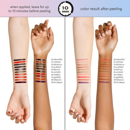 Sacheu Lip Liner STAY - N Peel Off Lip Stain — Long Lasting Matte Lip Tattoo Transfer Proof Lipstain Infused with Hyaluronic Acid & Vitamin E for All Skin Types — Vegan & Cruelty - Free, p - INKED - 7DAY'S