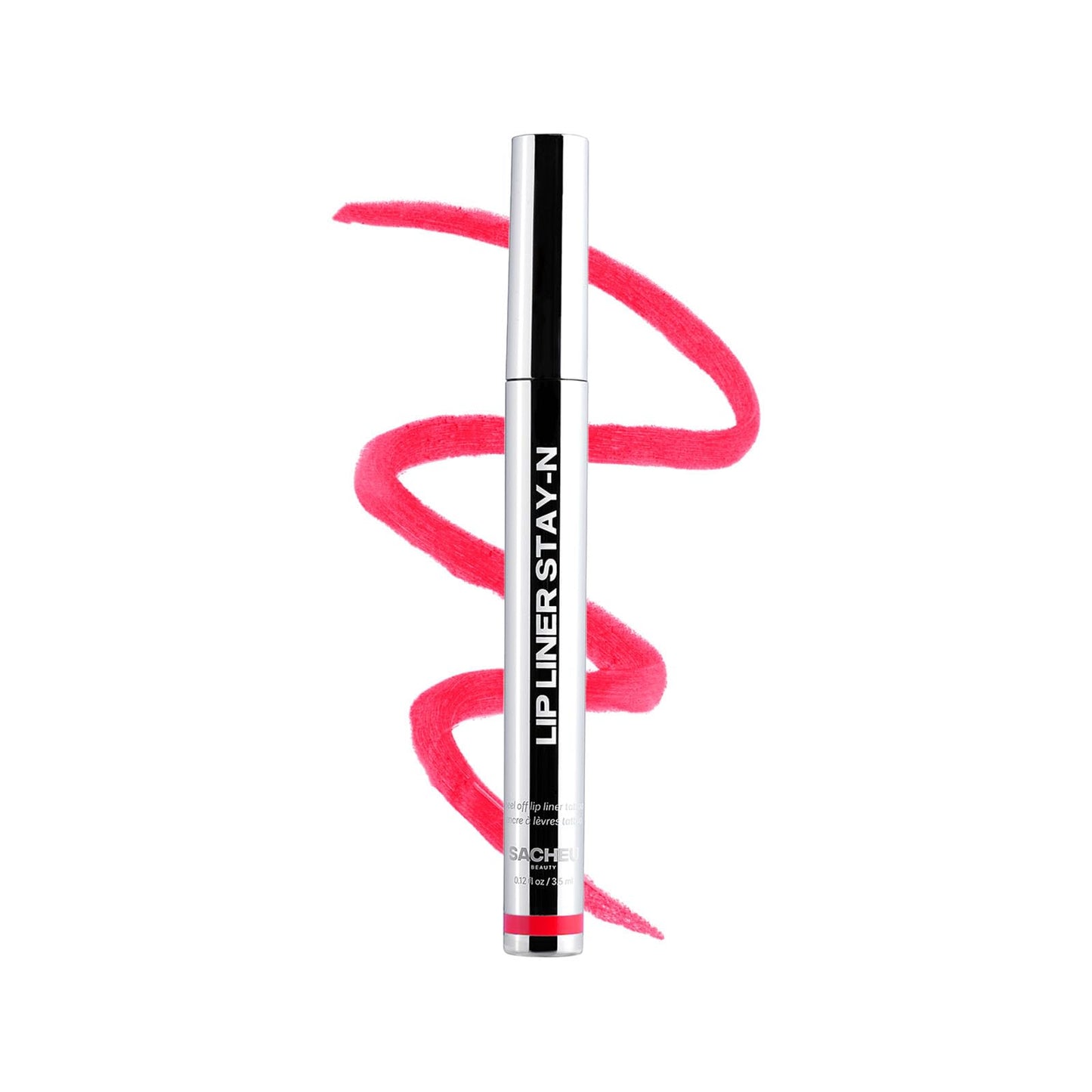 Sacheu Lip Liner STAY - N Peel Off Lip Stain — Long Lasting Matte Lip Tattoo Transfer Proof Lipstain Infused with Hyaluronic Acid & Vitamin E for All Skin Types — Vegan & Cruelty - Free, p - INKED - 7DAY'S