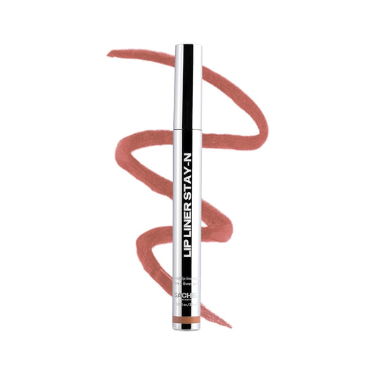 Sacheu Lip Liner STAY - N Peel Off Lip Stain — Long Lasting Matte Lip Tattoo Transfer Proof Lipstain Infused with Hyaluronic Acid & Vitamin E for All Skin Types — Vegan & Cruelty - Free, p - INKED - 7DAY'S