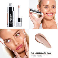 Sacheu Liquid Glow STAY - N Liquid Highlighter & Illuminator Makeup — 30ml Long Lasting Luminous Glow Lightweight Dewy Finish, Aura Glow - 7DAY'S