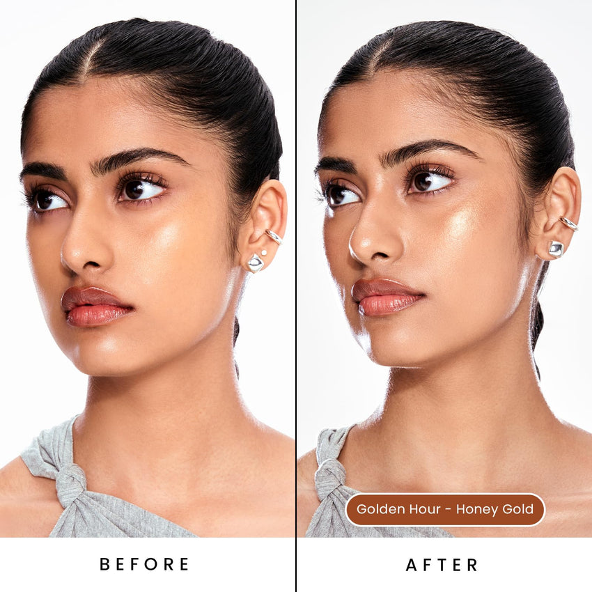 Sacheu Liquid Glow STAY - N Liquid Highlighter & Illuminator Makeup — 30ml Long Lasting Luminous Glow Lightweight Dewy Finish, Aura Glow - 7DAY'S