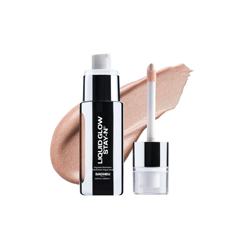 Sacheu Liquid Glow STAY - N Liquid Highlighter & Illuminator Makeup — 30ml Long Lasting Luminous Glow Lightweight Dewy Finish, Aura Glow - 7DAY'S