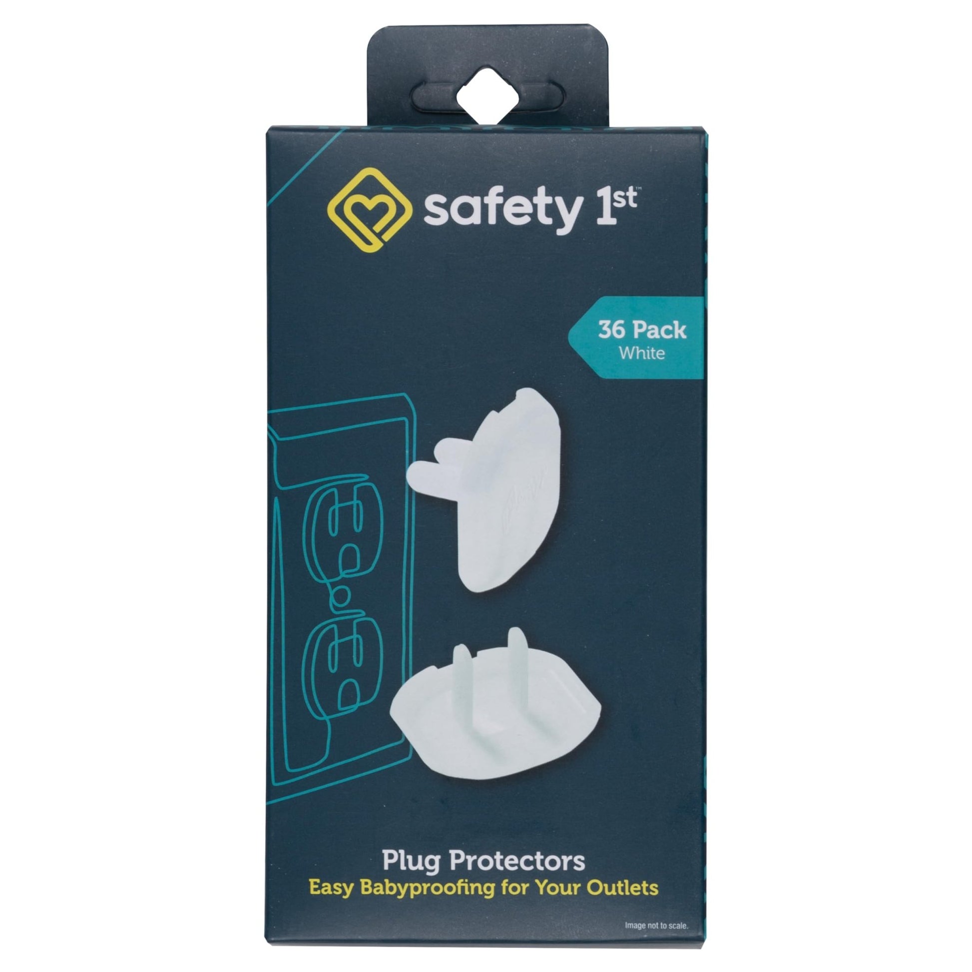 Safety 1st Electrical Outlet Baby Proof Covers, Secure Outlet Plugs, Baby Proofing, 36 Count - 7DAY'S