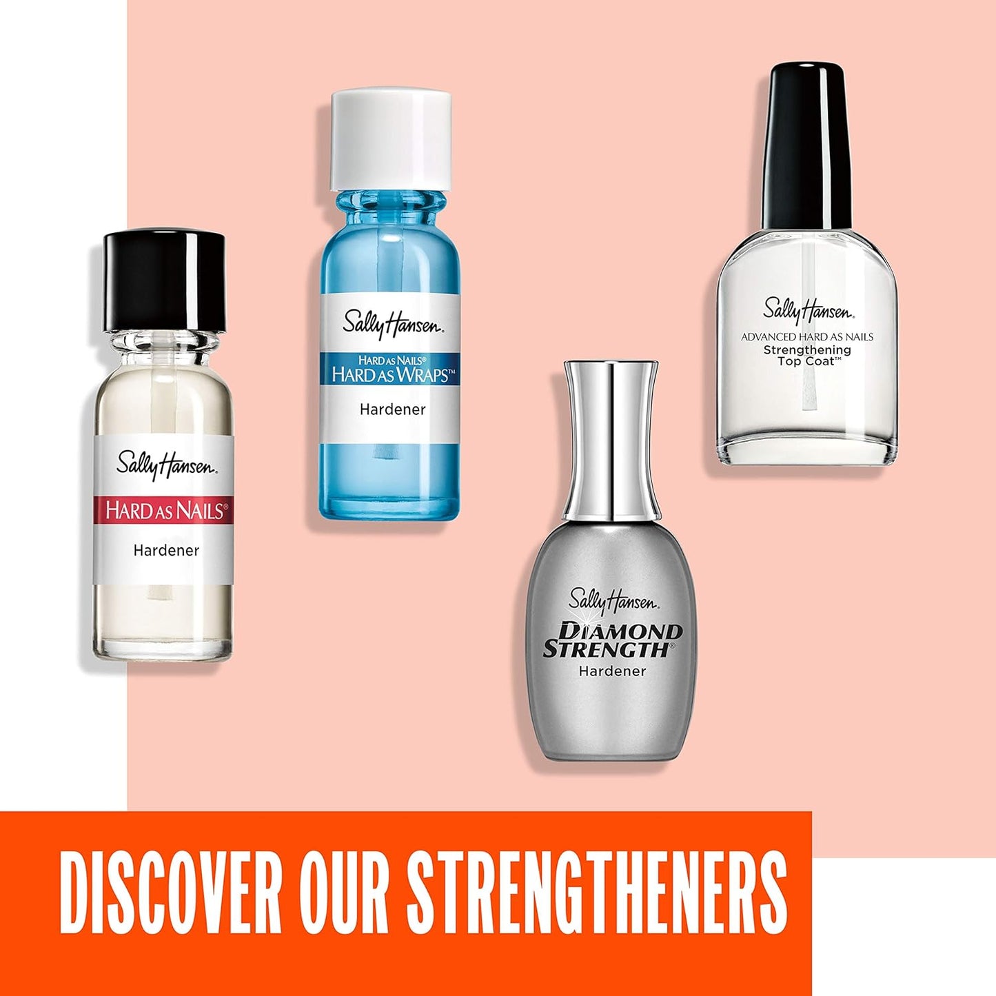 Sally Hansen Hard As Nails®, Natural Tint, Nail Strengthener, Nail Protectant - 7DAY'S