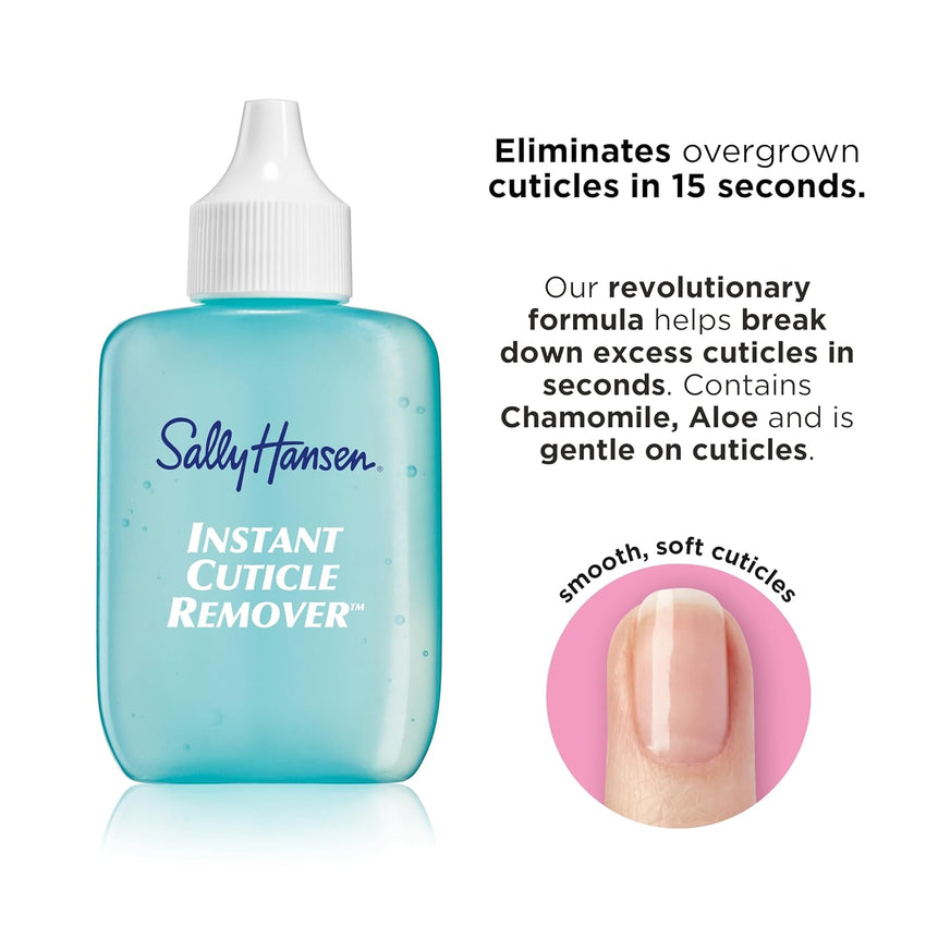 Sally Hansen Instant Cuticle Remover™, Nail Treatment, Fast Drying, Contains Aloe and Chamomile - 7DAY'S