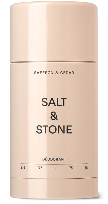 SALT & STONE Aluminum Free Deodorant | Extra Strength 48 Hour Protection for Women & Men | Made with Seaweed Extracts, Shea Butter & Prebiotics (Santal & Vetiver) - 7DAY'S