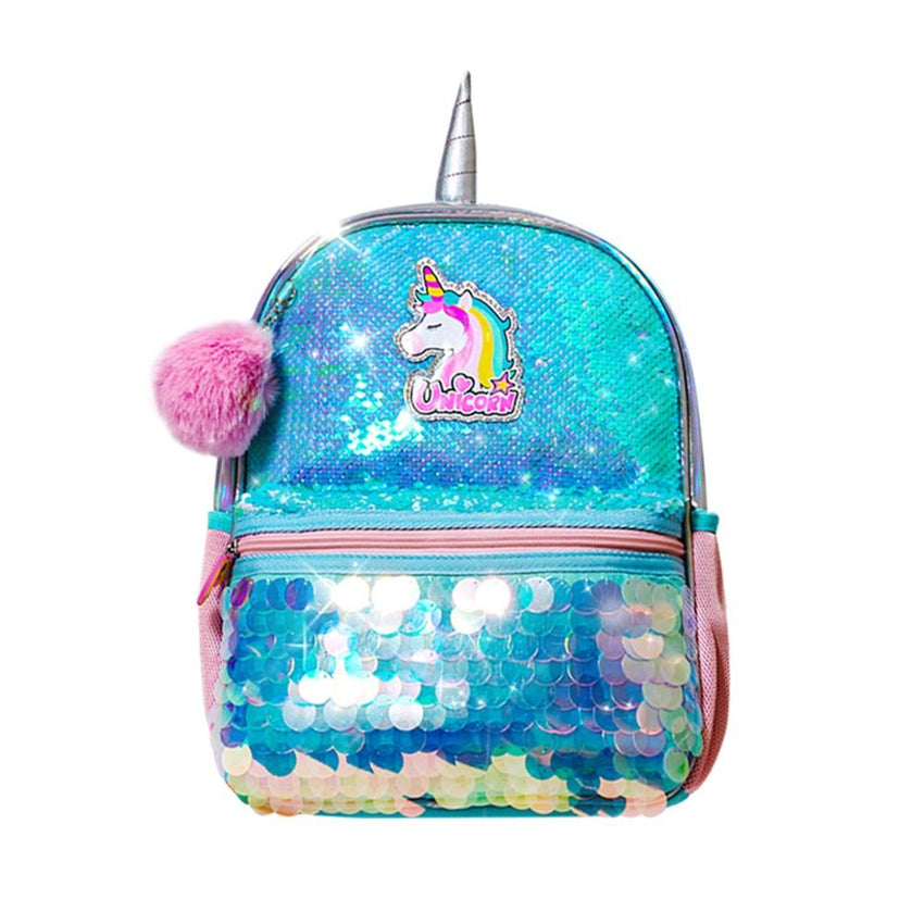 School Backpacks for Kids Girls - SUNVENO Girls Unicorn Backpacks Preschool Girls Bag Sequins School Bag Toddler Backpack Animal for Children 3 - 8 Yrs, 12 10 4.5", Pink - 7DAY'S