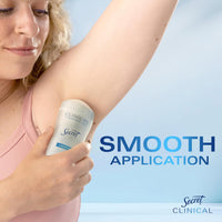 Secret Clinical Strength Antiperspirant Deodorant for Women, 3X Stress Protection, 72hr Sweat & Odor Protection, PH Balancing Minerals, Invisible Solid, Completely Clean Scent, 2.6 oz - 7DAY'S