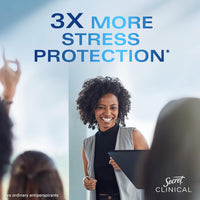Secret Clinical Strength Antiperspirant Deodorant for Women, 3X Stress Protection, 72hr Sweat & Odor Protection, PH Balancing Minerals, Invisible Solid, Completely Clean Scent, 2.6 oz - 7DAY'S