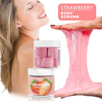 Sefralls Strawberry Body Scrubs 150g - Exfoliating Body Scrub - Sugar Scrub for Body, Body Scrub Sugar, Face - Body Scrubs for Women, (Strawberry) - 7DAY'S