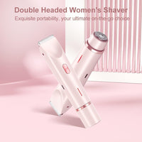 Serined Shaver, Serinedshave - 2 - in - 1 Women's Body Shaver, Beauty Bloom Electric Razor, 2 - in - 1 Women's BodyShaver, Smoovi 2.0 BikiniShaver, Dual Head Wet & Dry, for Pubic Hair (Pink) - 7DAY'S