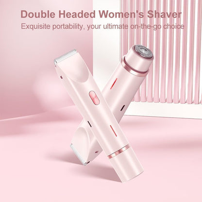 Serined Shaver, Serinedshave - 2 - in - 1 Women's Body Shaver, Beauty Bloom Electric Razor, 2 - in - 1 Women's BodyShaver, Smoovi 2.0 BikiniShaver, Dual Head Wet & Dry, for Pubic Hair (Pink) - 7DAY'S