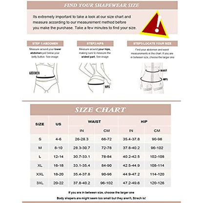 Shapewear for Women Seamless Firm Triple Control Faja Plus Size Thigh Slimmer Tummy Control Body Shaper - 7DAY'S