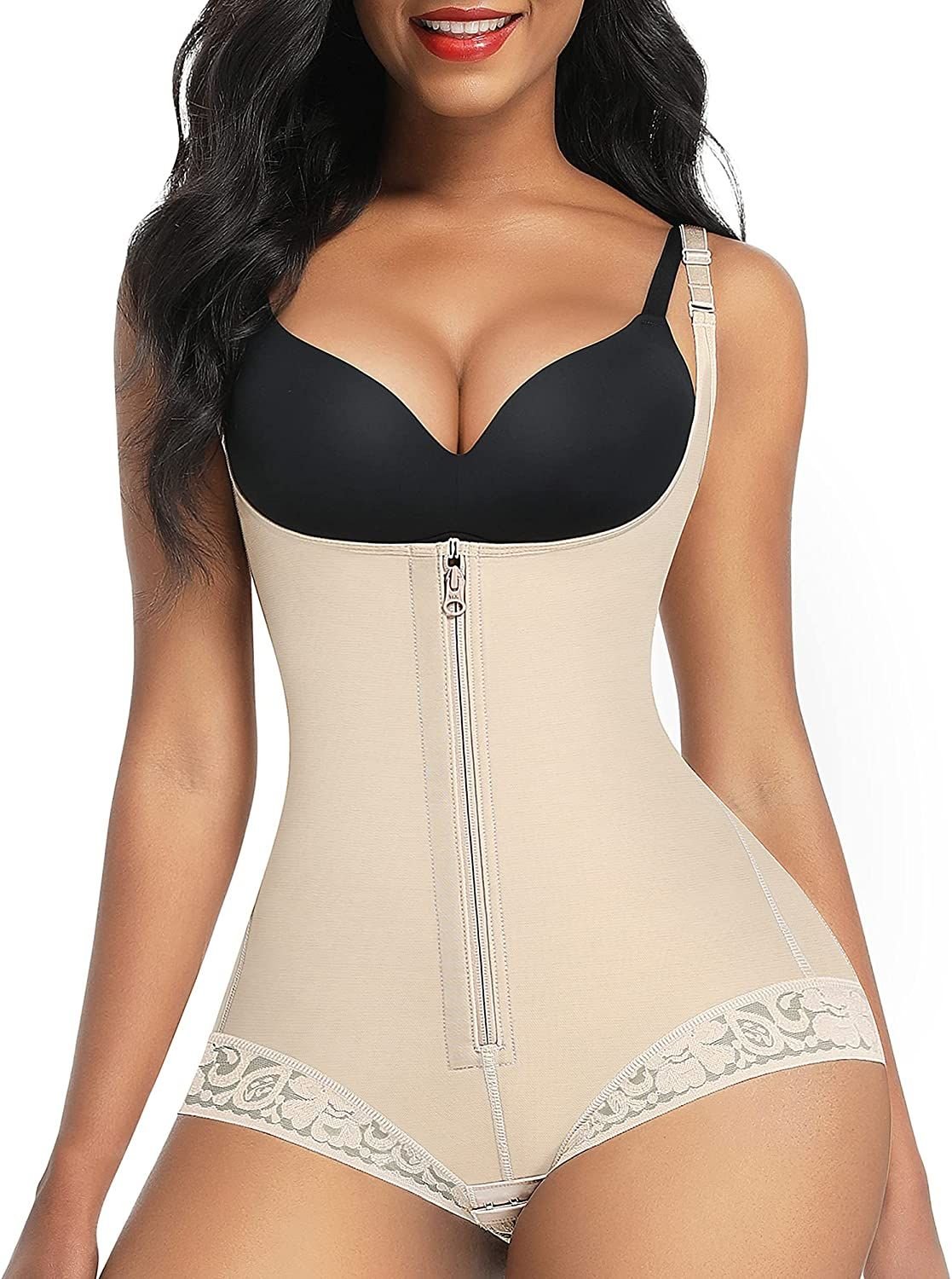 Shapewear for Women Seamless Firm Triple Control Faja Plus Size Thigh Slimmer Tummy Control Body Shaper - 7DAY'S