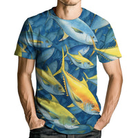 Shark Attack Shirt for Men Women 3D Shark Graphic T-Shirts Animal Short Sleeve Casual Tees - 7DAY'S