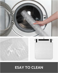 Shower Mat Non Slip, 21"x21" Machine Washable Shower Mats for Inside Shower with Suction Cups and Drain Holes, Extra Safe Standing Bathtub Mat，Bathroom Accessories - 7DAY'S