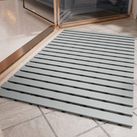 Shower - Mat Non Slip, PADOOR Heavy Duty Bathtub - Mat Curlable Quick Drain Sturdy Bath Tub Mat Without Suction Cups for Indoor Outdoor Use 17x26 Inch Black - 7DAY'S
