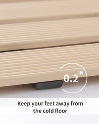 Shower - Mat Non Slip, PADOOR Heavy Duty Bathtub - Mat Curlable Quick Drain Sturdy Bath Tub Mat Without Suction Cups for Indoor Outdoor Use 17x26 Inch Black - 7DAY'S