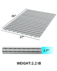 Shower - Mat Non Slip, PADOOR Heavy Duty Bathtub - Mat Curlable Quick Drain Sturdy Bath Tub Mat Without Suction Cups for Indoor Outdoor Use 17x26 Inch Black - 7DAY'S