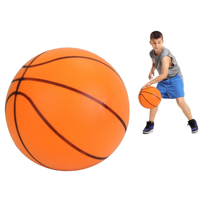 Silent Basketball Foam Bouncing Silent Basketball Uncoated High Density Foam Ball Indoor Low Noise Training Ball - 7DAY'S