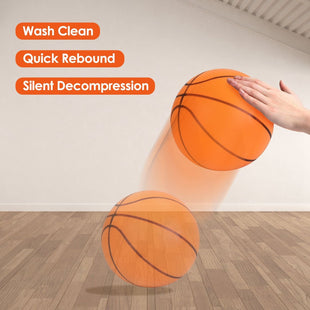 Silent Basketball Foam Bouncing Silent Basketball Uncoated High Density Foam Ball Indoor Low Noise Training Ball - 7DAY'S