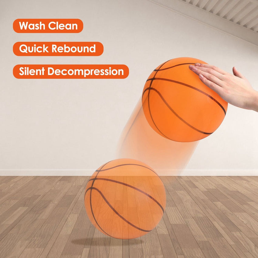 Silent Basketball Foam Bouncing Silent Basketball Uncoated High Density Foam Ball Indoor Low Noise Training Ball - 7DAY'S