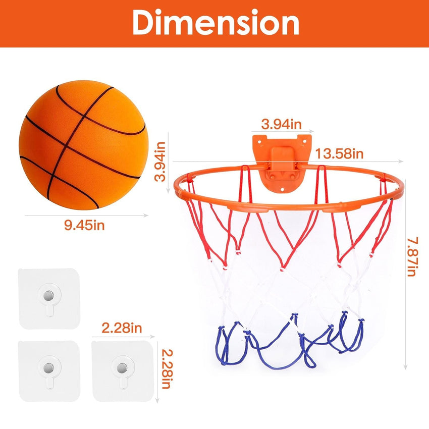 Silent Basketball Moderate Elasticity Anti - deformation Long Lasting Comfortable Touch Anti - Skid Parent - child Interaction Polyure - 7DAY'S