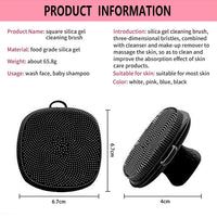 Silicone Face Scrubber - Facial Cleansing Brush Manual Waterproof Cleansing Skin Care Face Brushes for Cleansing and Exfoliating - 7DAY'S