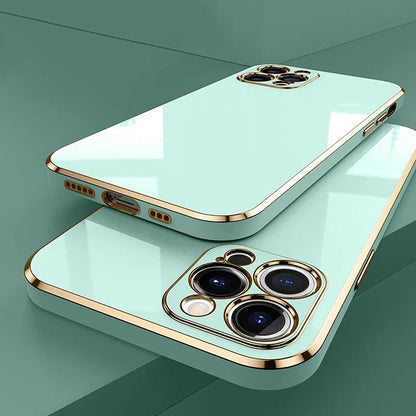 Silicone Plating Cover; Luxury Electroplated Phone Case For IPhone - 7DAY'S
