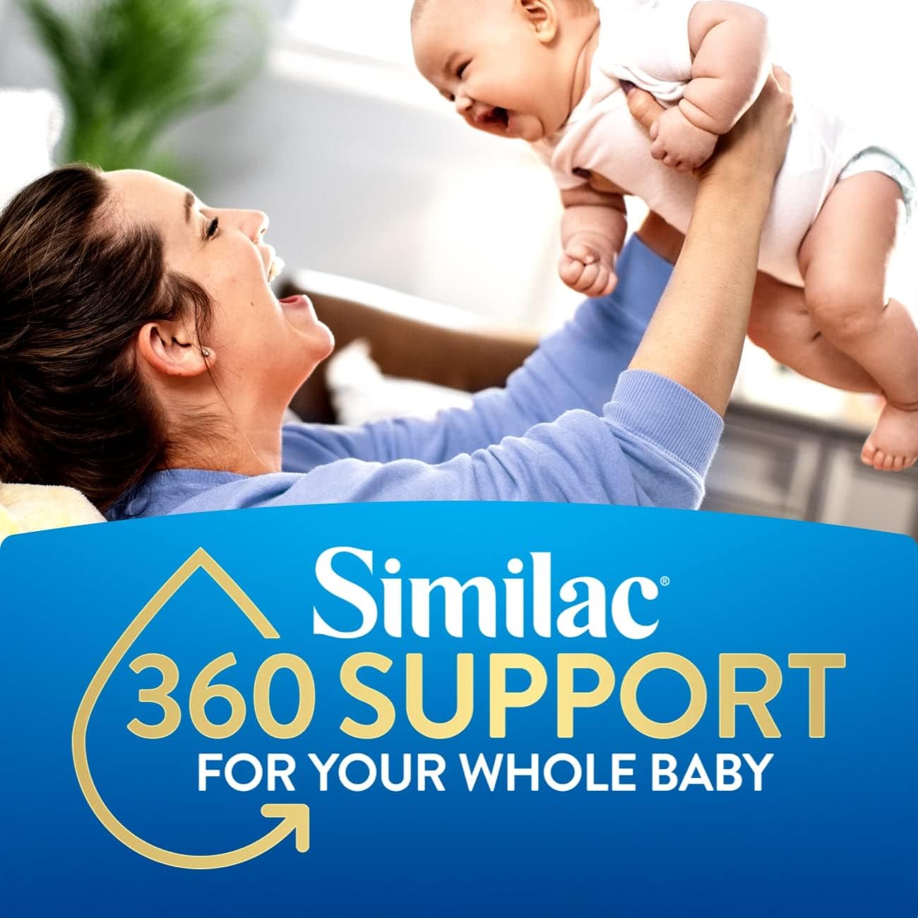Similac 360 Total Care Infant Formula, Has 5 HMO Prebiotics, Our Closest Prebiotic Blend to Breast Milk, Non - GMO, Baby Formula, Ready to Feed, 2 - fl - oz Bottle, Pack of 48 - 7DAY'S