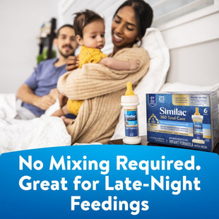 Similac 360 Total Care Infant Formula, Has 5 HMO Prebiotics, Our Closest Prebiotic Blend to Breast Milk, Non - GMO, Baby Formula, Ready to Feed, 2 - fl - oz Bottle, Pack of 48 - 7DAY'S