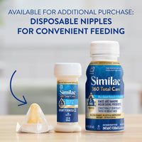 Similac 360 Total Care Infant Formula, Has 5 HMO Prebiotics, Our Closest Prebiotic Blend to Breast Milk, Non - GMO, Baby Formula, Ready to Feed, 2 - fl - oz Bottle, Pack of 48 - 7DAY'S