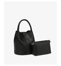 Simple niche woven pattern handbag bucket bag women's bag tide 2025 new senior sense shoulder bag crossbody bag - 7DAY'S