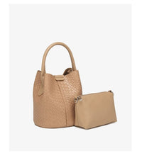 Simple niche woven pattern handbag bucket bag women's bag tide 2025 new senior sense shoulder bag crossbody bag - 7DAY'S