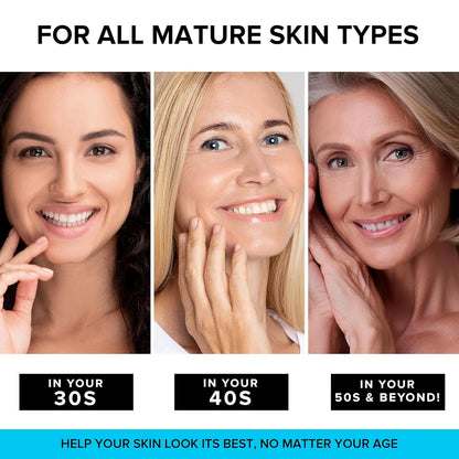 SimplyVital Collagen, Retinol & Hyaluronic Acid Cream - Anti - Aging Face Moisturizer for Face, Firming Skin Care Neck & Décolleté - Made in USA, Daily Moisturizer Face Cream Day & Night - 1.7 fl.oz. - 7DAY'S