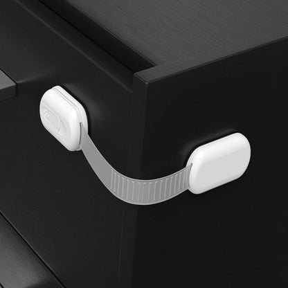SKYLA HOMES Baby Locks (8 - Pack) Child Safety Cabinet Proofing - Safe Quick and Easy 3M Adhesive Cabinet Drawer Door Latches No Screws & Magnets Multi - Purpose for Furniture Kitchen Ovens Toilet Seats - 7DAY'S