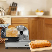 SL526 110V/150W 7.5" Semi - automatic Belt Cutter Deli Food Machine Home Deli Food Slicer - 7DAY'S