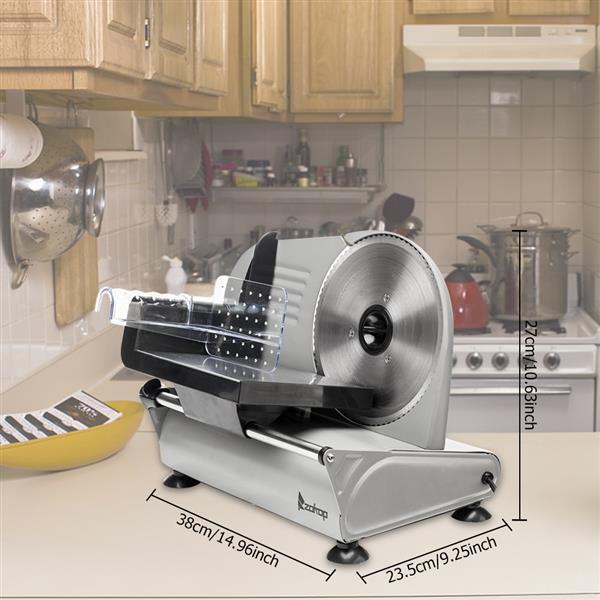 SL526 110V/150W 7.5" Semi - automatic Belt Cutter Deli Food Machine Home Deli Food Slicer - 7DAY'S