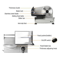 SL526 110V/150W 7.5" Semi - automatic Belt Cutter Deli Food Machine Home Deli Food Slicer - 7DAY'S