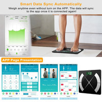 Smart Body Composition Scale Fat Monitor Digital APP Scale BMI Health Analyzer for Valentines Gift Spring Exerciser - 7DAY'S