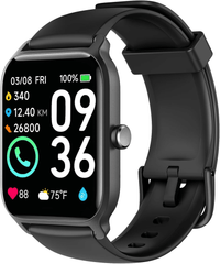 Smart Watch for Men(Answer/Make Call),Alexa Built - in,1.8"Fitness Tracker with Heart Rate Sleep SpO2 Monitor,100 Sport Mode,5ATM Waterproof,Activity Trackers and Smartwatches for iOS and Android Phones - 7DAY'S