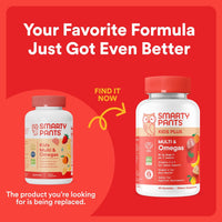 SmartyPants Kids Multivitamin Gummies: Omega 3 Fish Oil (EPA/DHA), Vitamin D3, C, Vitamin B12, B6, A, K & Zinc for Immune Support, Biotin, Gluten Free, Three Fruit Flavors, 120 Count (30 Day Supply) - 7DAY'S