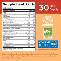 SmartyPants Kids Multivitamin Gummies: Omega 3 Fish Oil (EPA/DHA), Vitamin D3, C, Vitamin B12, B6, A, K & Zinc for Immune Support, Biotin, Gluten Free, Three Fruit Flavors, 120 Count (30 Day Supply) - 7DAY'S