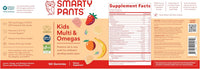 SmartyPants Kids Multivitamin Gummies: Omega 3 Fish Oil (EPA/DHA), Vitamin D3, C, Vitamin B12, B6, A, K & Zinc for Immune Support, Biotin, Gluten Free, Three Fruit Flavors, 120 Count (30 Day Supply) - 7DAY'S