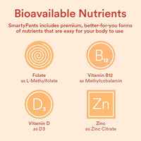 SmartyPants Kids Multivitamin Gummies: Omega 3 Fish Oil (EPA/DHA), Vitamin D3, C, Vitamin B12, B6, A, K & Zinc for Immune Support, Biotin, Gluten Free, Three Fruit Flavors, 120 Count (30 Day Supply) - 7DAY'S