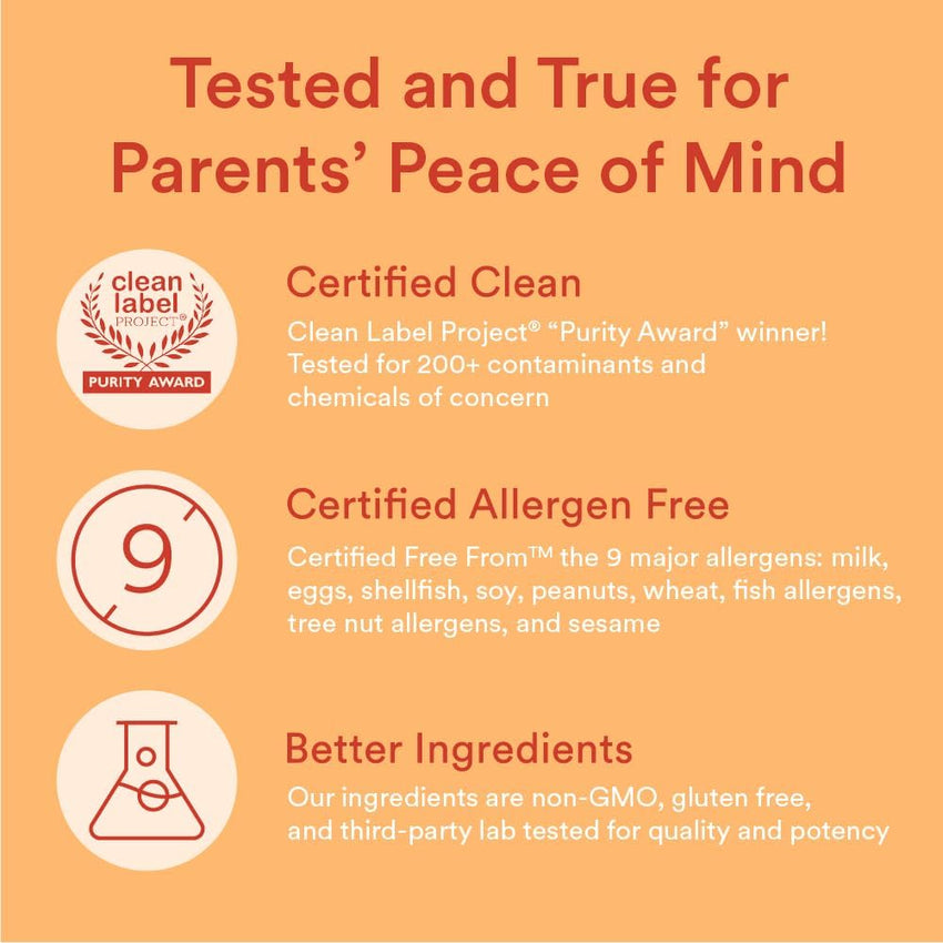SmartyPants Kids Multivitamin Gummies: Omega 3 Fish Oil (EPA/DHA), Vitamin D3, C, Vitamin B12, B6, A, K & Zinc for Immune Support, Biotin, Gluten Free, Three Fruit Flavors, 120 Count (30 Day Supply) - 7DAY'S