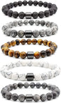 Smoking Cessation Bracelet, Smoking Cessation Bracelet for Women&men Set, Anti Smoking Bracelet, Quit Smoking Bracelet, Smoking Sensation Bracelet, Release Stress and Bring Luck Bracelet (5pcs) - 7DAY'S