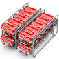 Soda Can Organizer Storage Rack, 2 Pack Stackable Beverage Soda Can Dispenser Organizer Holder for Refrigerator, Cabinet, Pantry - 7DAY'S