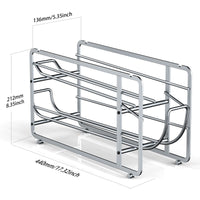 Soda Can Organizer Storage Rack, 2 Pack Stackable Beverage Soda Can Dispenser Organizer Holder for Refrigerator, Cabinet, Pantry - 7DAY'S